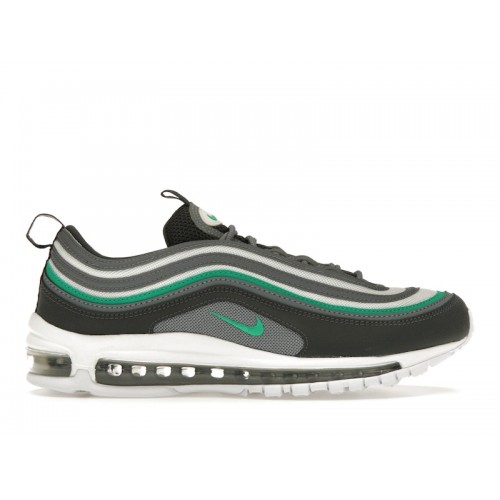 Кроссы Nike Air Max 97 Cool Grey Stadium Green - мужская сетка размеров