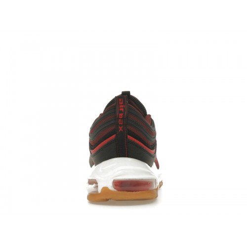 Nike Air Max 97 Black Team Scarlet - мужская сетка размеров
