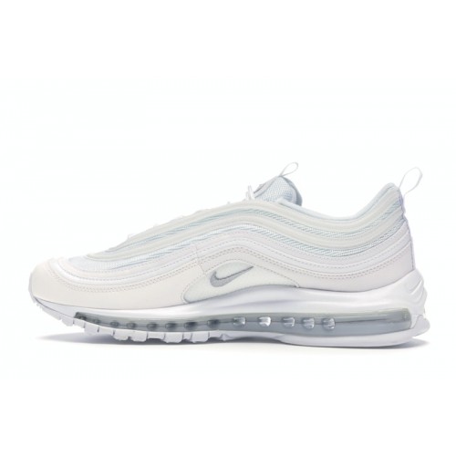 Кроссы Nike Air Max 97 Triple White Wolf Grey - мужская сетка размеров