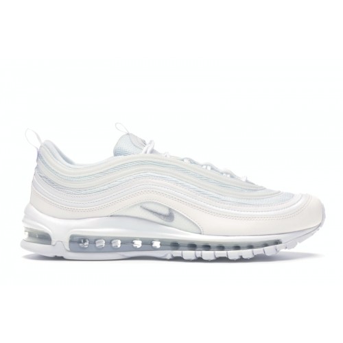 Кроссы Nike Air Max 97 Triple White Wolf Grey - мужская сетка размеров