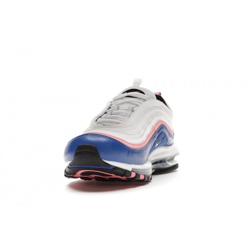 Кроссы Nike Air Max 97 White Game Royal Pink Gaze - мужская сетка размеров