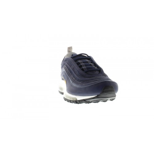 Кроссы Nike Air Max 97 Midnight Navy Metallic Gold - мужская сетка размеров