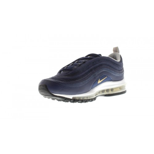 Кроссы Nike Air Max 97 Midnight Navy Metallic Gold - мужская сетка размеров