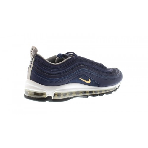 Кроссы Nike Air Max 97 Midnight Navy Metallic Gold - мужская сетка размеров