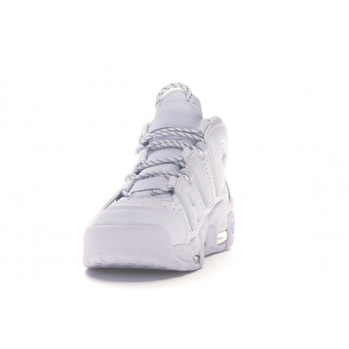 Кроссы Nike Air More Uptempo Triple White - мужская сетка размеров