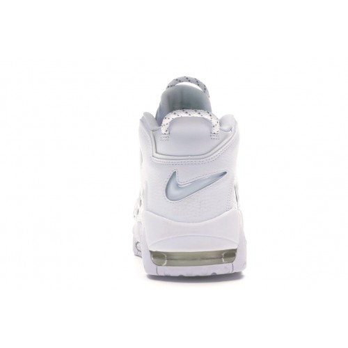 Кроссы Nike Air More Uptempo Triple White - мужская сетка размеров