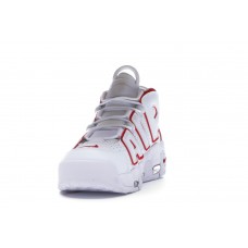 Кроссовки Nike Air More Uptempo White Varsity Red Outline (2018/2021)