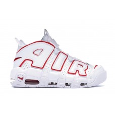 Кроссовки Nike Air More Uptempo White Varsity Red Outline (2018/2021)