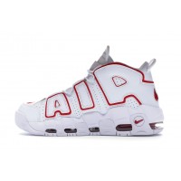 Кроссовки Nike Air More Uptempo White Varsity Red Outline (2018/2021)