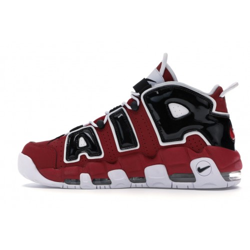 Кроссы Nike Air More Uptempo Bulls Hoops Pack (2017/2021) - мужская сетка размеров