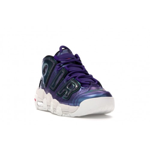 Кроссы Nike Air More Uptempo Iridescent Purple (GS) - подростковая сетка размеров