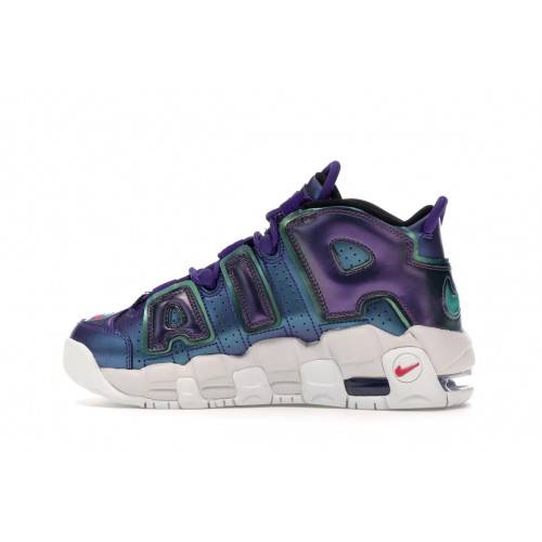 Кроссы Nike Air More Uptempo Iridescent Purple (GS) - подростковая сетка размеров