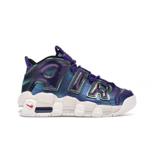 Кроссы Nike Air More Uptempo Iridescent Purple (GS) - подростковая сетка размеров