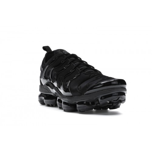 Кроссы Nike Air VaporMax Plus Triple Black - мужская сетка размеров