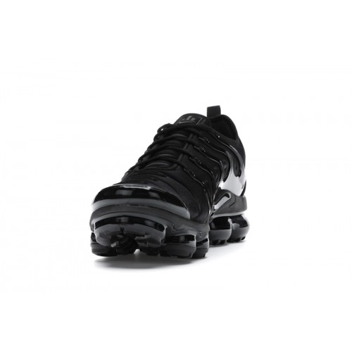 Кроссы Nike Air VaporMax Plus Triple Black - мужская сетка размеров