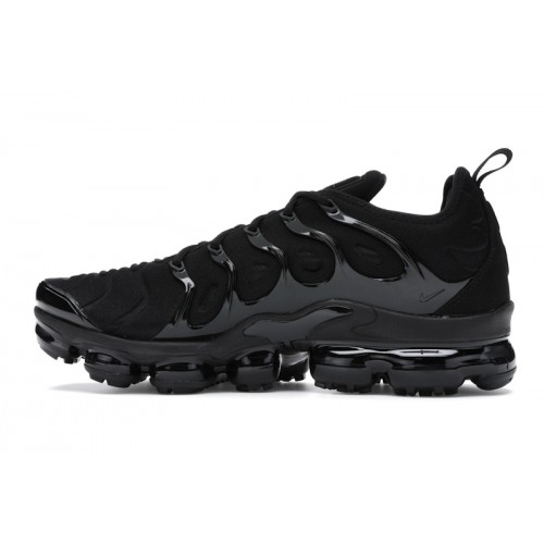 Кроссы Nike Air VaporMax Plus Triple Black - мужская сетка размеров