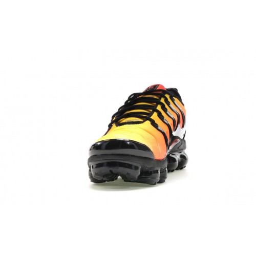 Кроссы Nike Air VaporMax Plus Black Orange Crimson - мужская сетка размеров