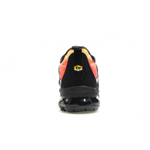 Кроссы Nike Air VaporMax Plus Black Orange Crimson - мужская сетка размеров