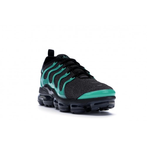 Кроссы Nike Air VaporMax Plus Black Clear Emerald - мужская сетка размеров