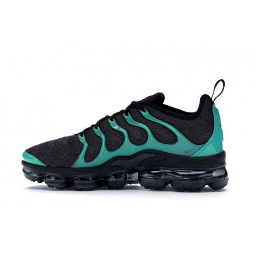 Кроссы Nike Air VaporMax Plus Black Clear Emerald - мужская сетка размеров