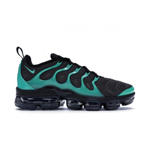 Кроссы Nike Air VaporMax Plus Black Clear Emerald - мужская сетка размеров