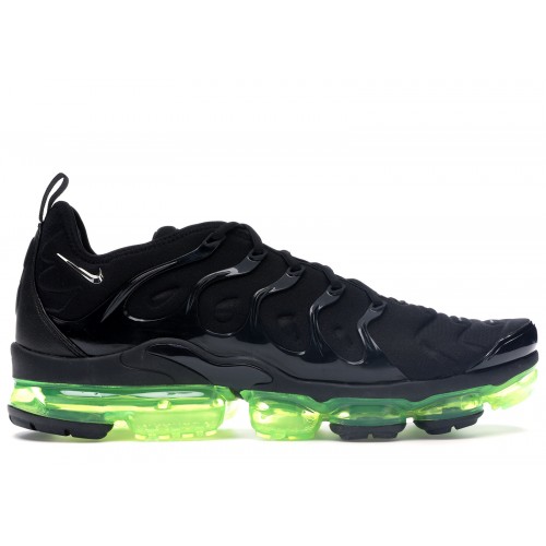 Кроссы Nike Air VaporMax Plus Black Volt Sole - мужская сетка размеров