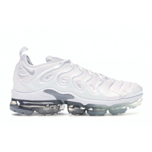 Кроссы Nike Air VaporMax Plus White Pure Platinum - мужская сетка размеров