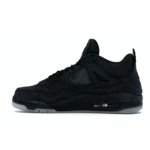 Кроссы Jordan 4 Retro Kaws Black - мужская сетка размеров