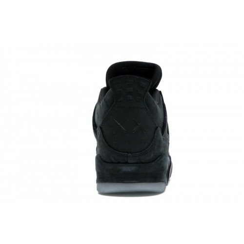 Кроссы Jordan 4 Retro Kaws Black - мужская сетка размеров