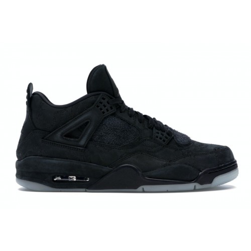 Кроссы Jordan 4 Retro Kaws Black - мужская сетка размеров