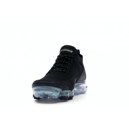 Кроссы Nike Air VaporMax Flyknit 2 Black Metallic Silver Multi-Color - мужская сетка размеров