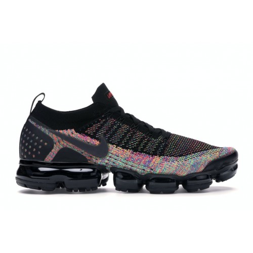 Кроссы Nike Air VaporMax 2 Black Multi-Color - мужская сетка размеров