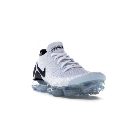 Кроссы Nike Air VaporMax 2 White Black - мужская сетка размеров