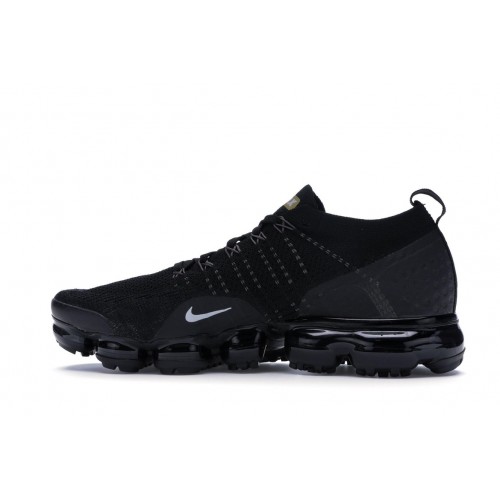 Кроссы Nike Air VaporMax 2 Black Metallic Gold (W) - женская сетка размеров