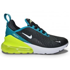 Подростковые Nike Air Max 270 Black Bright Spruce Barely Volt (GS)