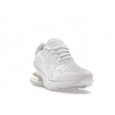Подростковые Nike Air Max 270 White Metallic Silver (GS)