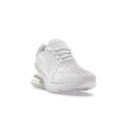 Кроссы Nike Air Max 270 White Metallic Silver (GS) - подростковая сетка размеров