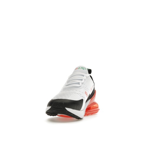 Кроссы Nike Air Max 270 White Turf Orange (GS) - подростковая сетка размеров