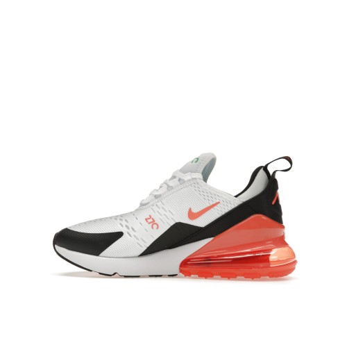 Кроссы Nike Air Max 270 White Turf Orange (GS) - подростковая сетка размеров