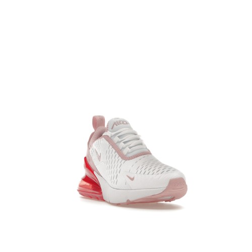 Кроссы Nike Air Max 270 White Pink Salt Glaze (GS) - подростковая сетка размеров