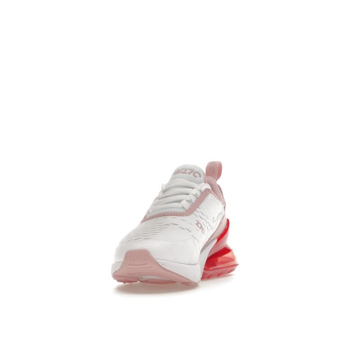 Кроссы Nike Air Max 270 White Pink Salt Glaze (GS) - подростковая сетка размеров