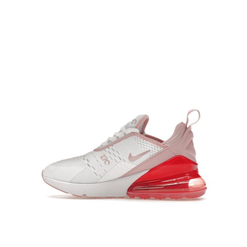 Кроссы Nike Air Max 270 White Pink Salt Glaze (GS) - подростковая сетка размеров