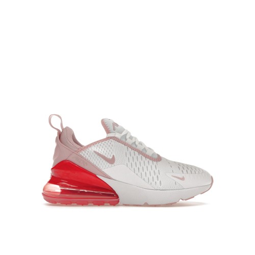 Кроссы Nike Air Max 270 White Pink Salt Glaze (GS) - подростковая сетка размеров