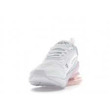 Подростковые Nike Air Max 270 White Light Smoke Grey Pink Foam (GS)
