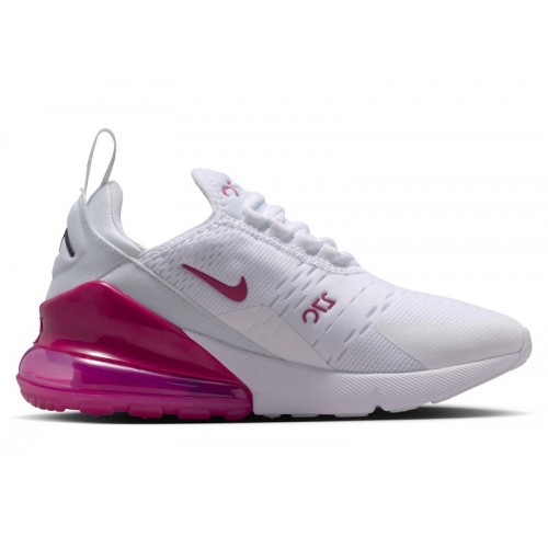 Nike Air Max 270 White Sweet Beet (GS) - подростковая сетка размеров