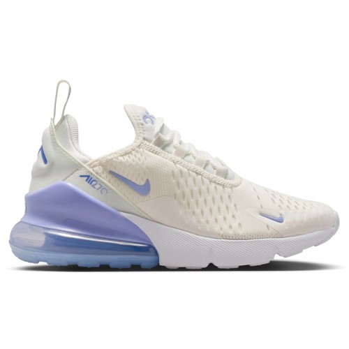 Nike Air Max 270 Sail Sapphire Light Thistle (GS) - подростковая сетка размеров