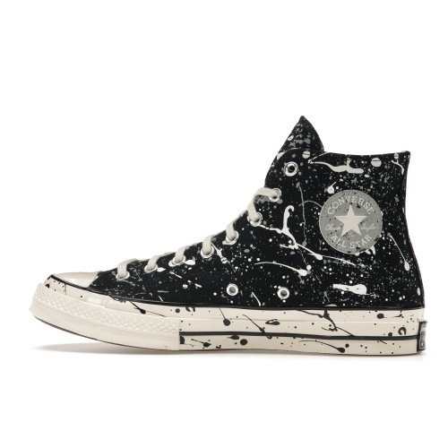 Кроссы Converse Chuck Taylor All Star 70 Hi Archive Paint Splatter Black White - мужская сетка размеров