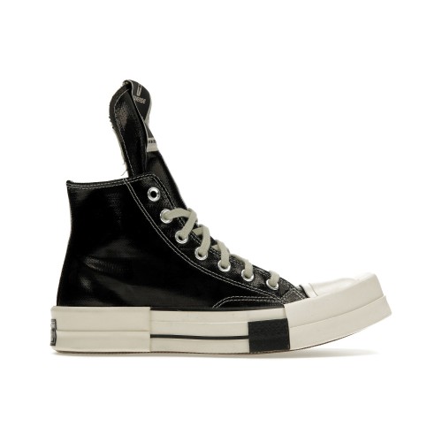 Кроссы Converse TURBODRK Chuck Taylor All Star 70 Hi Rick Owens DRKSHDW Black Lacquered Denim - мужская сетка размеров