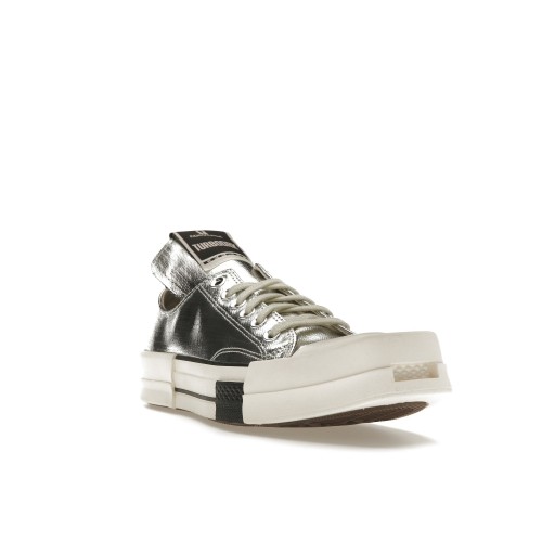 Кроссы Converse TURBODRK Chuck Taylor All Star 70 Ox Rick Owens DRKSHDW Silver White - мужская сетка размеров