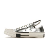 Converse TURBODRK Chuck Taylor All Star 70 Ox Rick Owens DRKSHDW Silver White